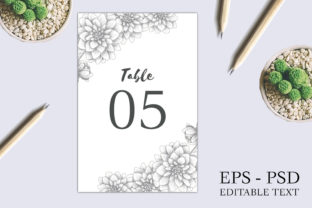 Dahlia Sketch Floral Table Number Card: A Guide to Modern Wedding Stationery