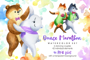Dance Marathon Watercolor Animals Set: Creative Versatility for Designers, Makers, and Entrepreneurs