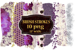 Elevating Your Designs with Brush Stroke Clipart and Floral Brush Stroke Assets