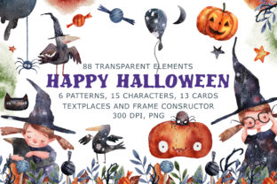 Happy Halloween - Watercolor Set: A Creative Resource for Designers and Crafters