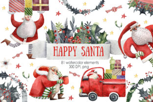 Happy Santa - Watercolor Clip Art Set: A Strategic Creative Resource for Marketers and Makers