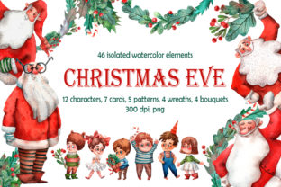 Unlocking Creativity: The Christmas Eve Watercolor Clip Art Set for Modern Design Professionals