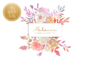Vintage Florals Botanicals Clipart Set – Melanie: A Versatile Design Resource for Creative Projects